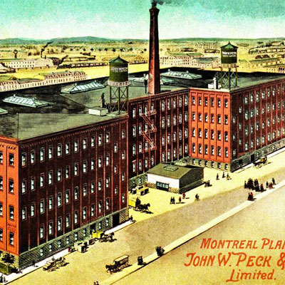 The John W. Peck shirt and factory